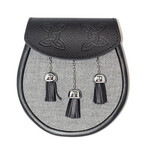 Sporran: Semi-Dress Fabric, Embossed, Silver