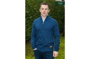 Sweater: Indigo Marl Wool Blend