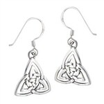 Welman Earring: SS LgDbl Tri Drop