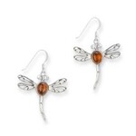 Earrings: SS Amber Dragonfly