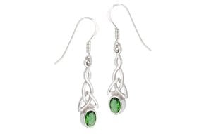 Earrings: SS Green Trinity