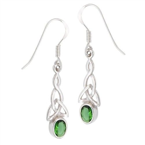 Welman Earrings: SS Green Trinity