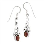 Welman Earrings: SS Trinity Garnet