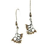 Keith Jack Earring: Sterling & 18k Tree of Life, Sm