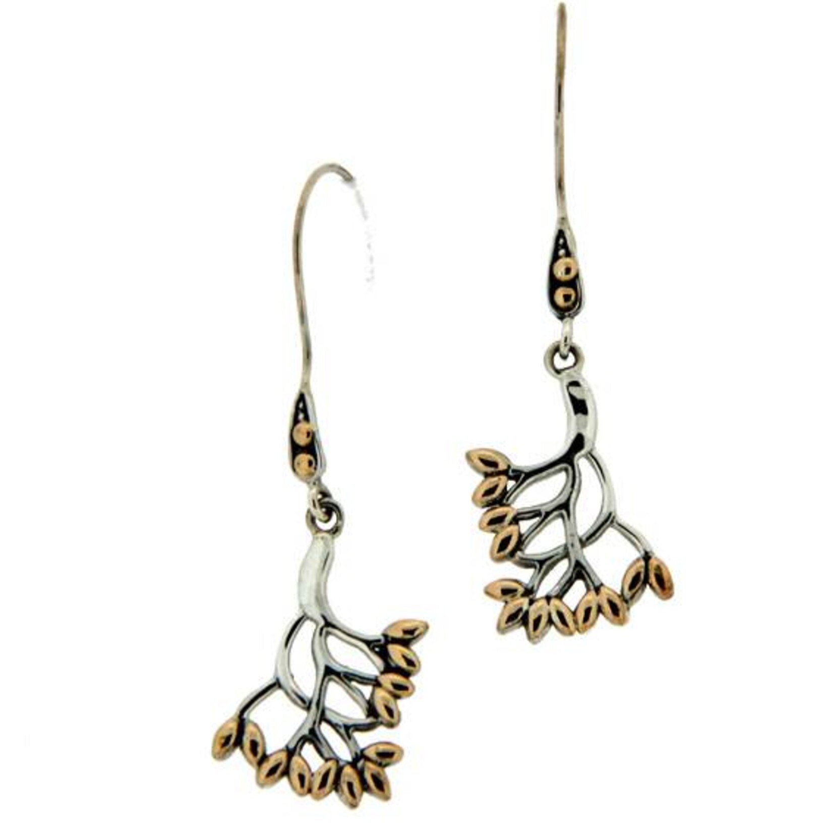 Keith Jack Earring: Sterling & 18k Tree of Life, Sm