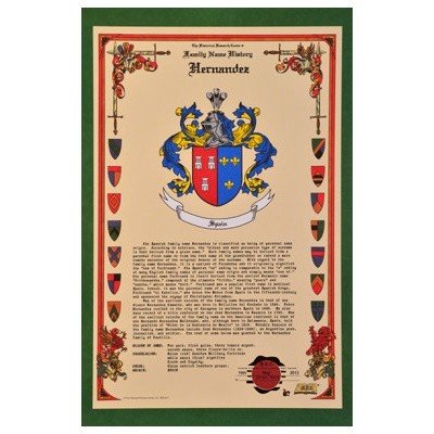 HRC: Family History w/CoA, Unframed 11x17