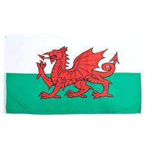 Flag: Wales (UK), Poly 3x5