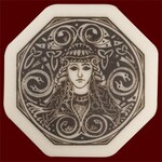 Necklace: Ceramic Brigantia (octagon)