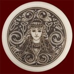 Necklace: Ceramic Brigantia (circle)