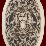 Necklace: Ceramic Brigantia (oval)