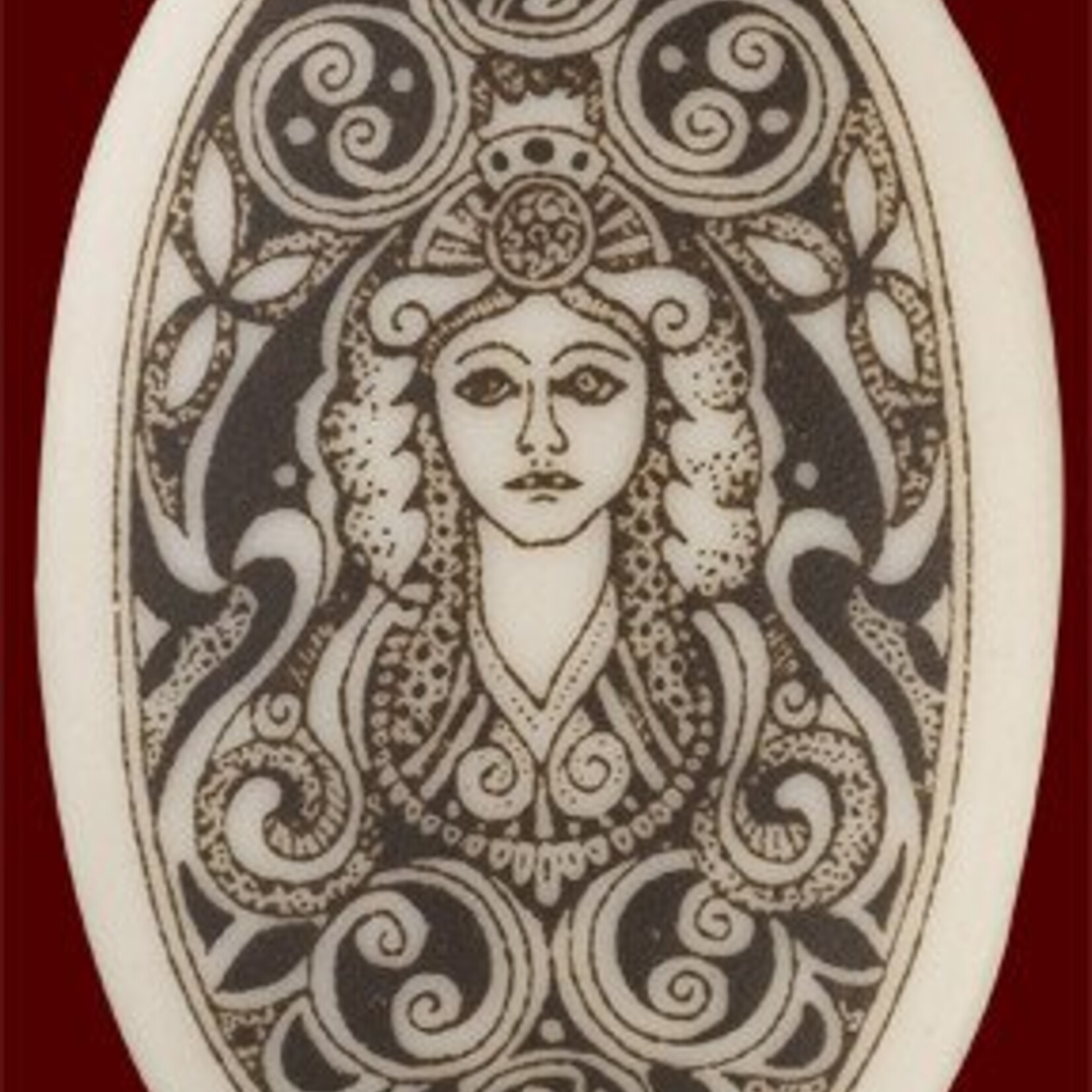 Necklace: Ceramic Brigantia (oval)