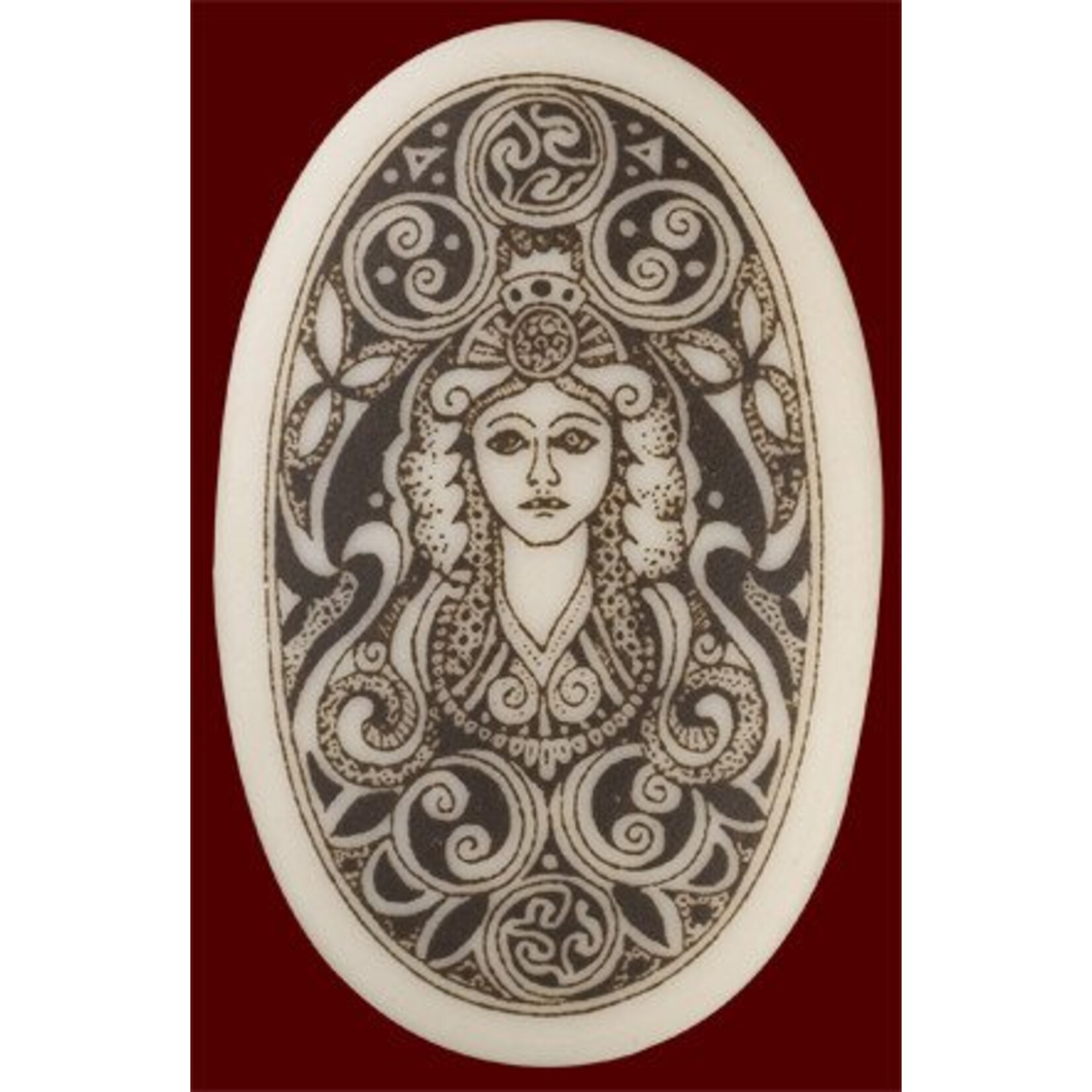 Necklace: Ceramic Brigantia (oval)