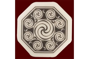 Necklace: Ceramic Spirals