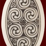 Necklace: Ceramic Spirals