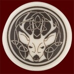 Necklace: Ceramic Stag