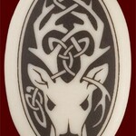 Necklace: Ceramic Stag