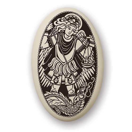 Necklace: Ceramic St. Michael