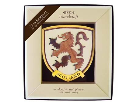 Clara Plaque: Wood Rampant Lion