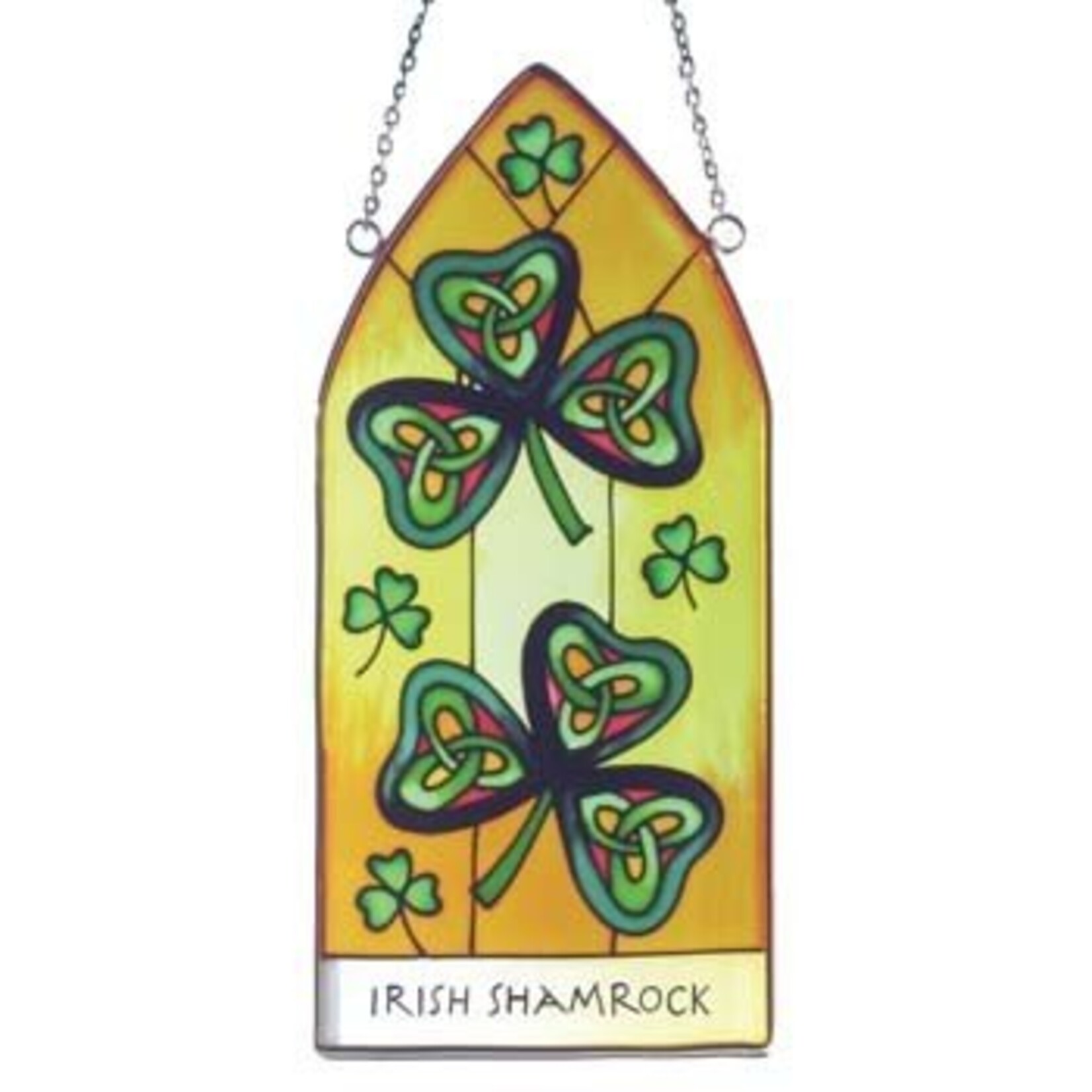 Clara Stained Glass: Irish Shamrock Gothic