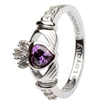 Ring: SS Clad Feb Amethyst