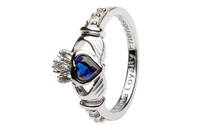 Ring: SS Clad September Sapphire