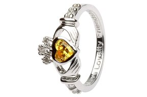 Ring: SS Clad November Citrine