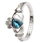 Ring: SS Clad December Topaz
