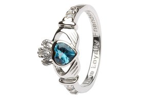 Ring: SS Clad December Topaz