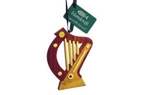 Ornament: Wood Harp