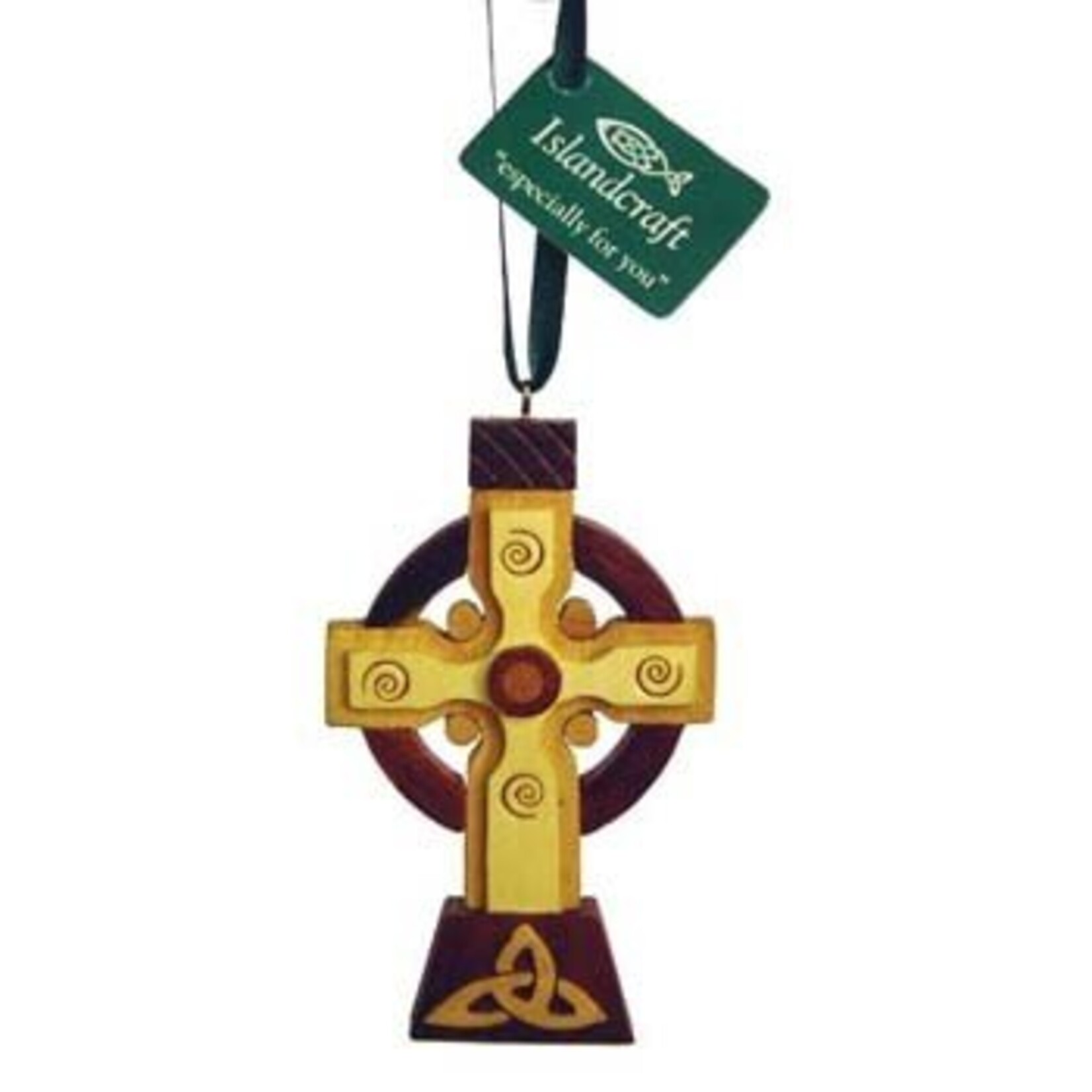 Ornament: Wood Irish High Cross