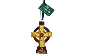 Ornament: Wood Irish High Cross