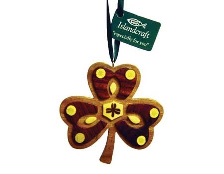 Ornament: Wood Shamrock