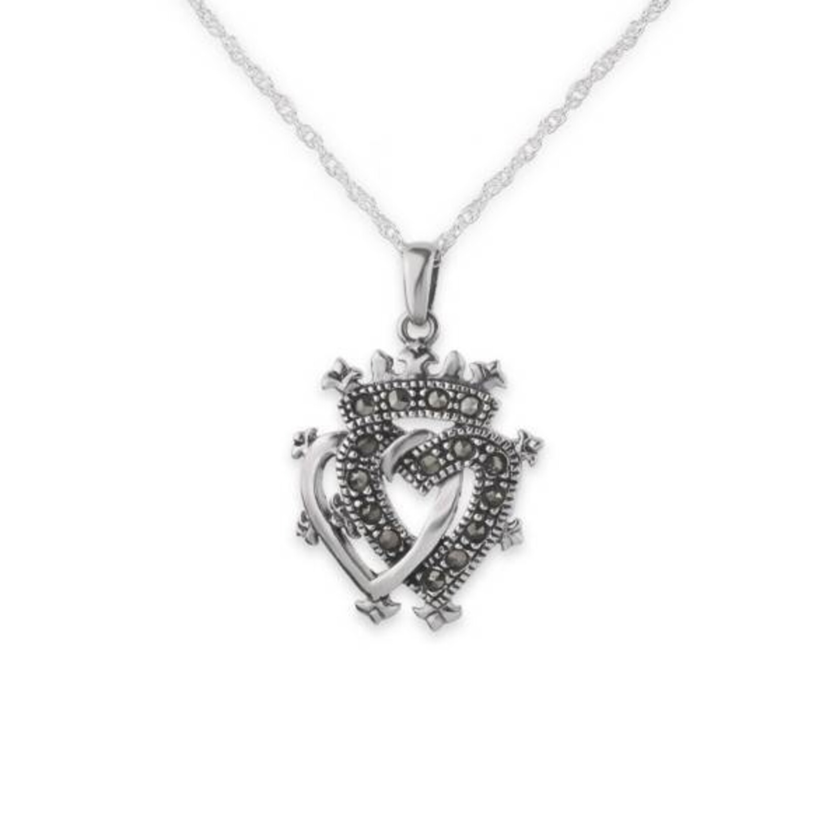 Necklace: Luckenbooth Silver/Marcasite
