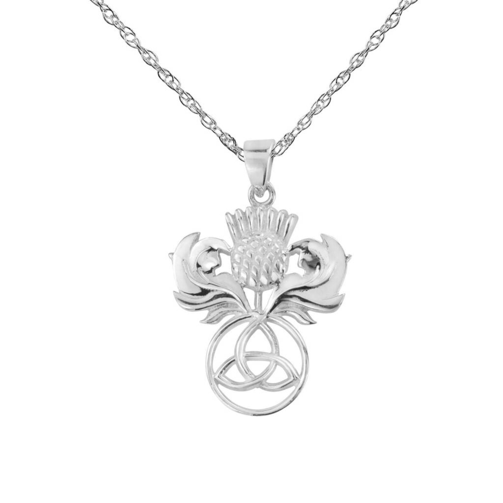 H & Y Necklace: Silver Thistle
