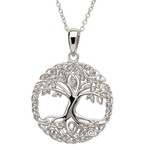 Shanore Necklace: SS Tree of Life cz