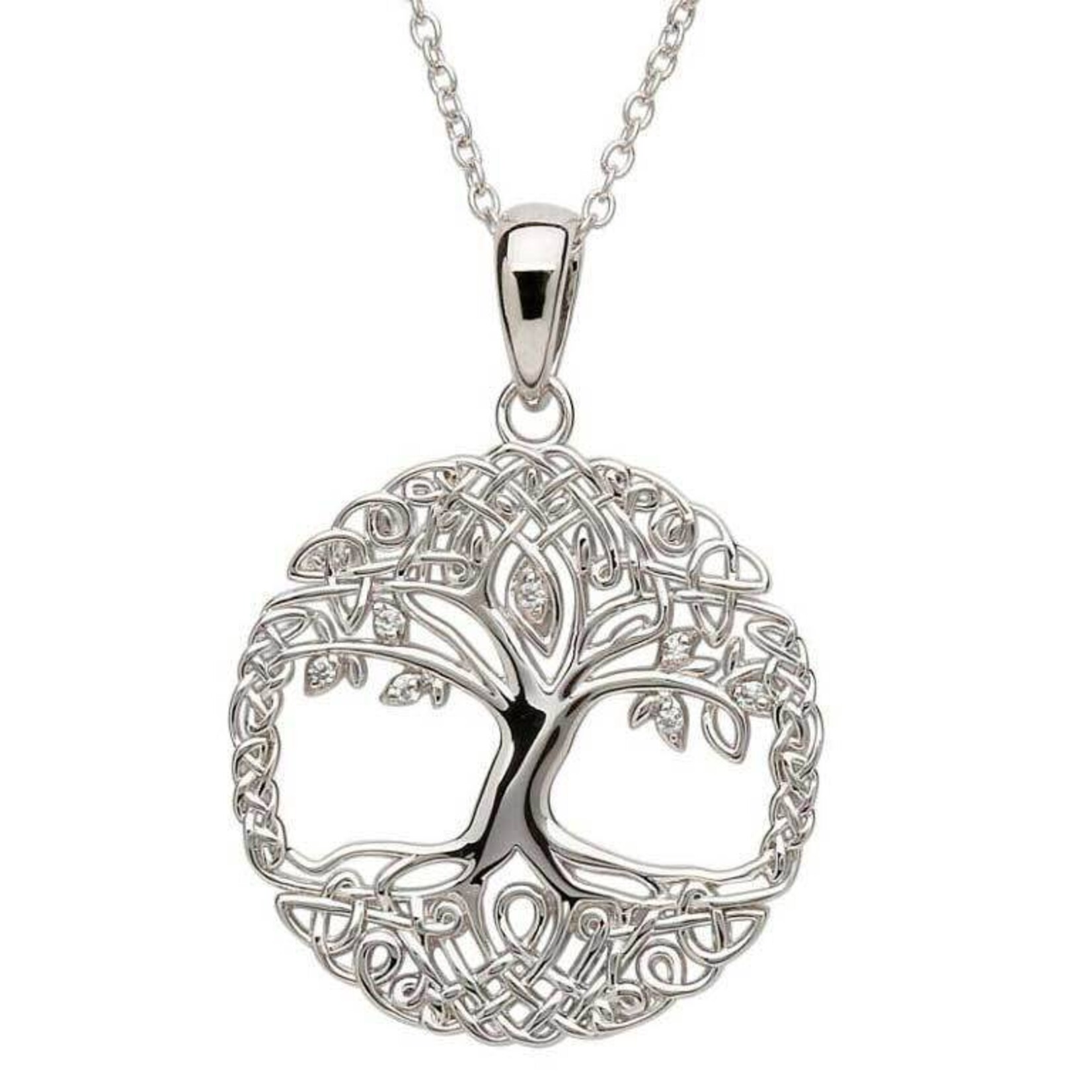 Necklace: SS Tree of Life cz