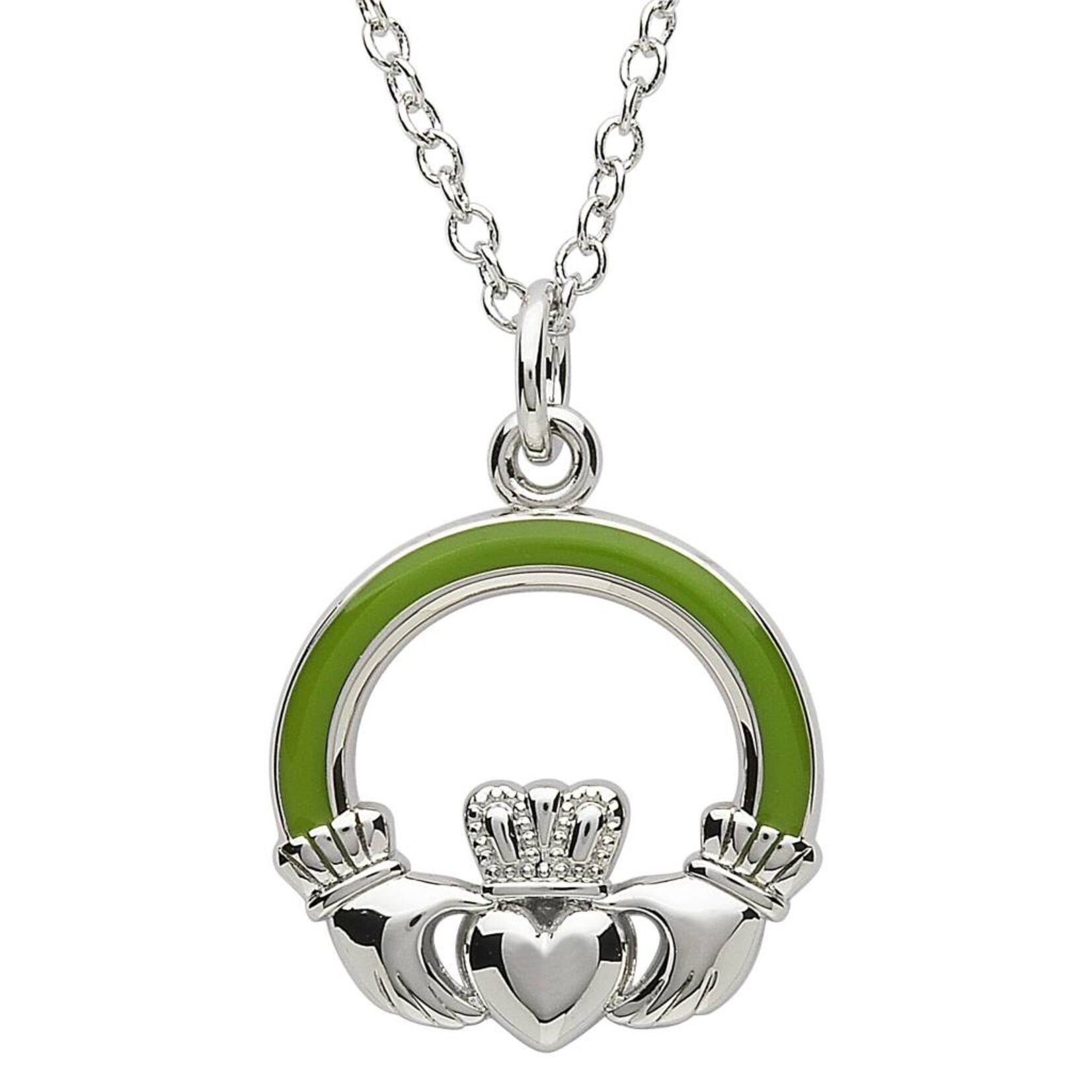 Shanore Necklace: Platinum Claddagh