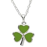 Shanore Necklace: Platinum Shamrock