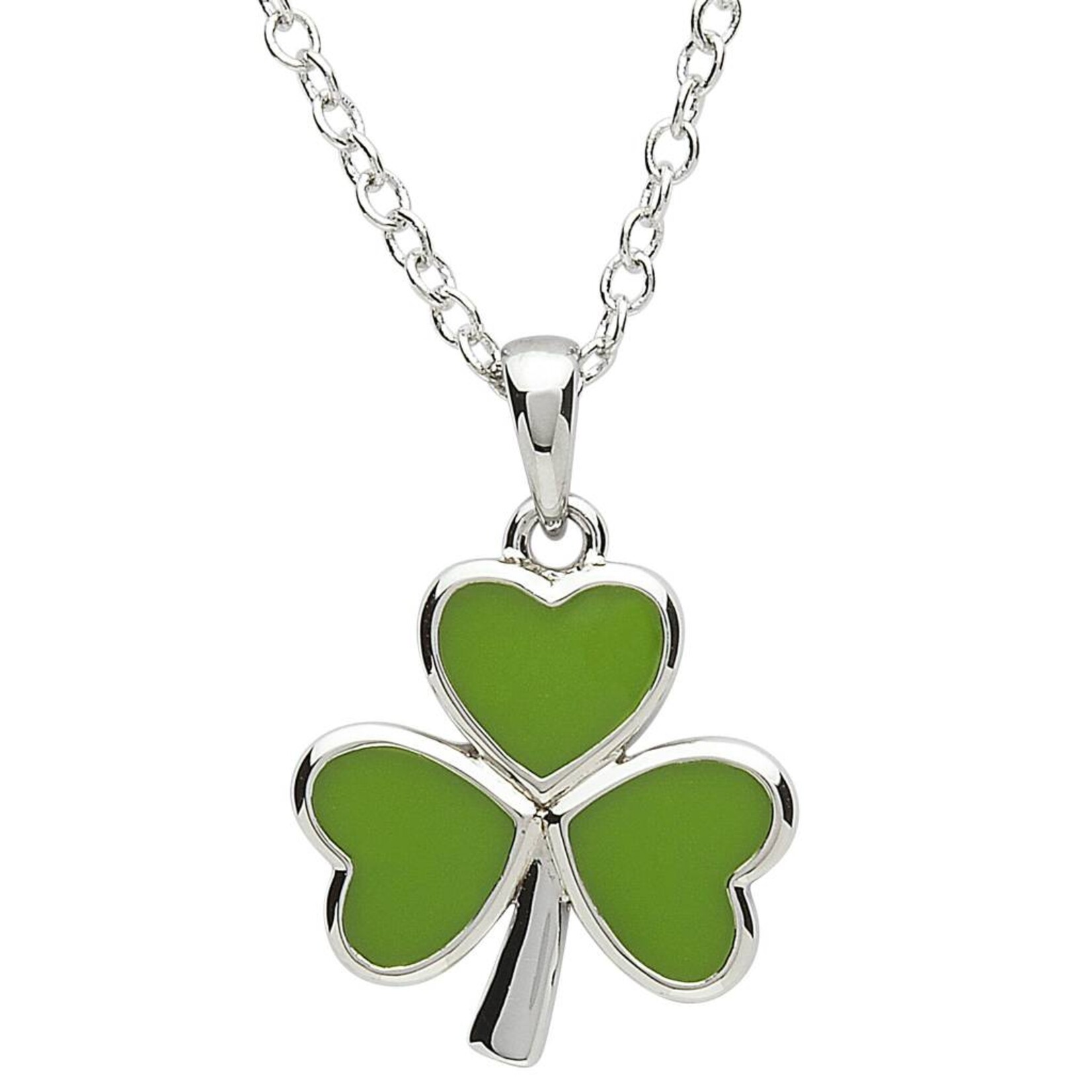 Shanore Necklace: Platinum Shamrock