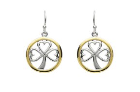 Earrings: Platinum Shamrock