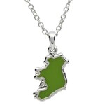 Shanore Necklace: Platinum Map of Ireland