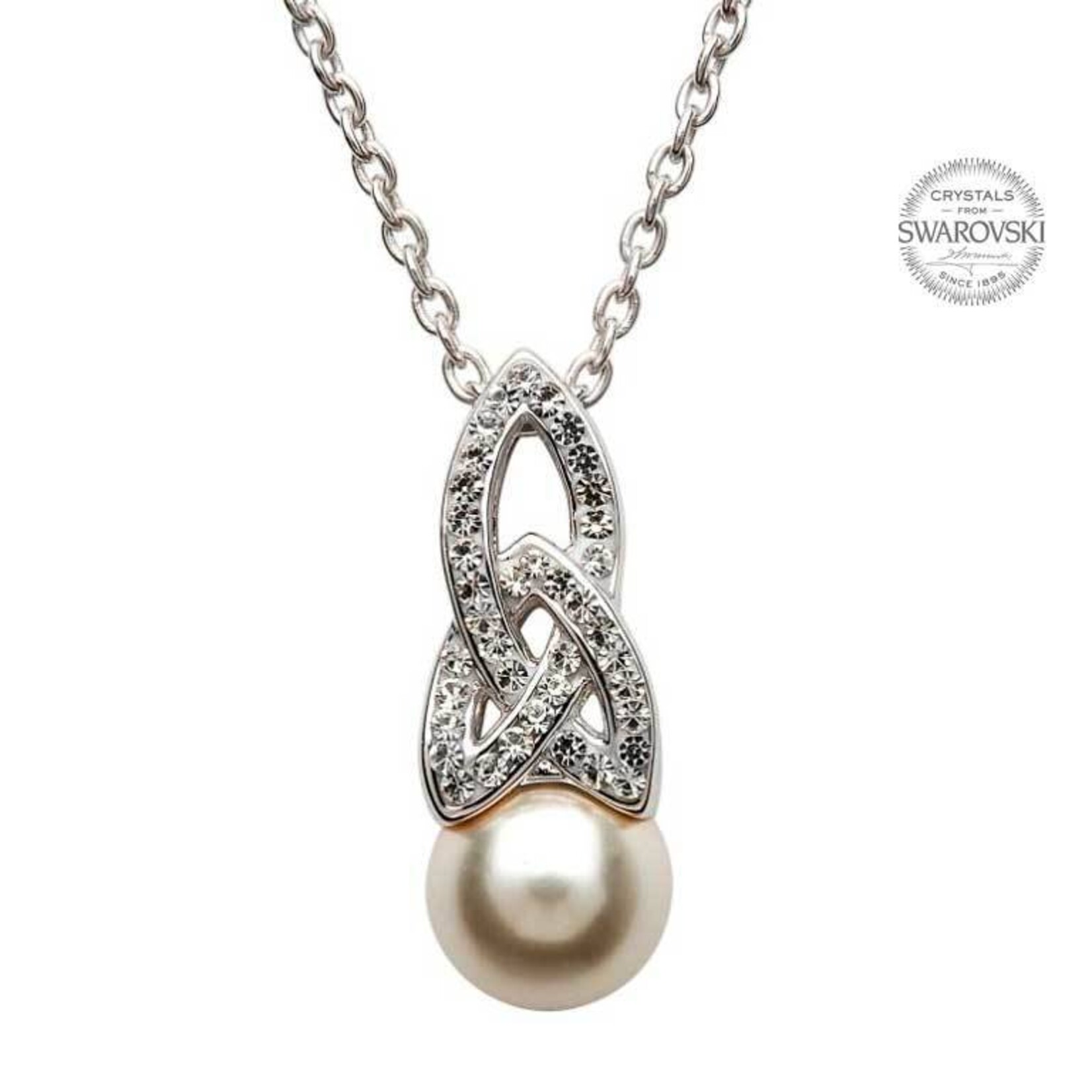 Necklace: SS Trinity White Swarovski