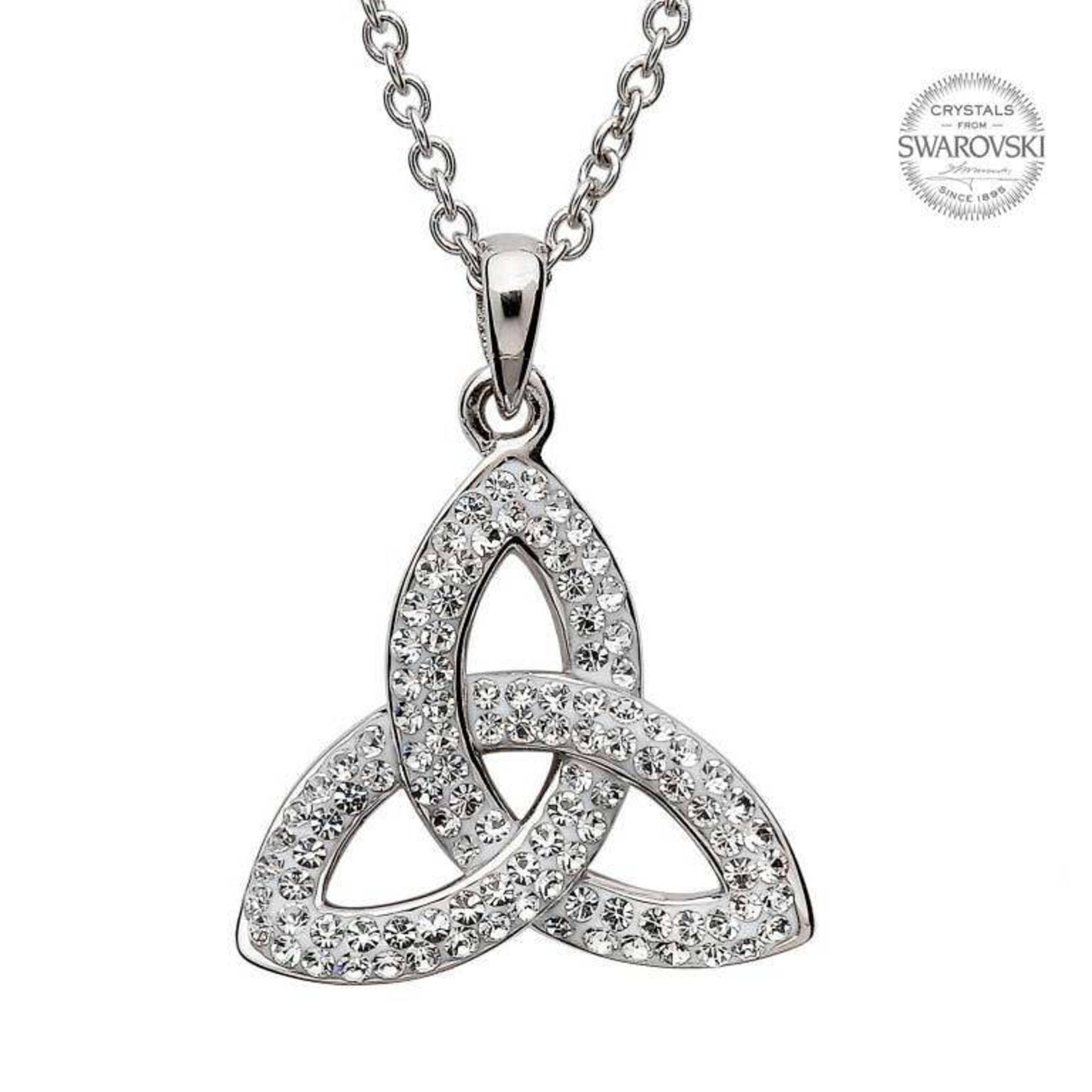Shanore Necklace: SS Trinity White Swarovski
