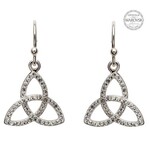 Shanore Earrings: SS Trinity White Swarovski