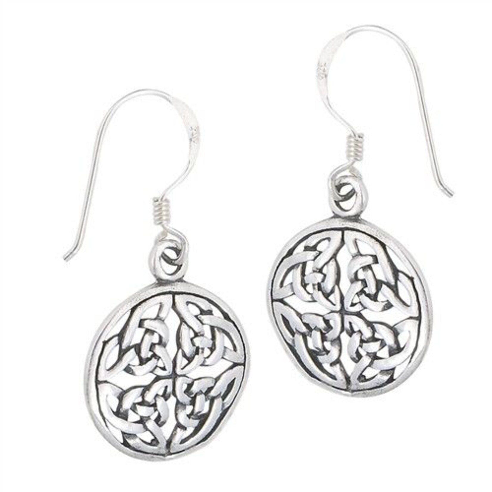Earring: SS Circle Endless Knot