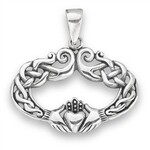 Pendant: SS Claddagh (oval knot)