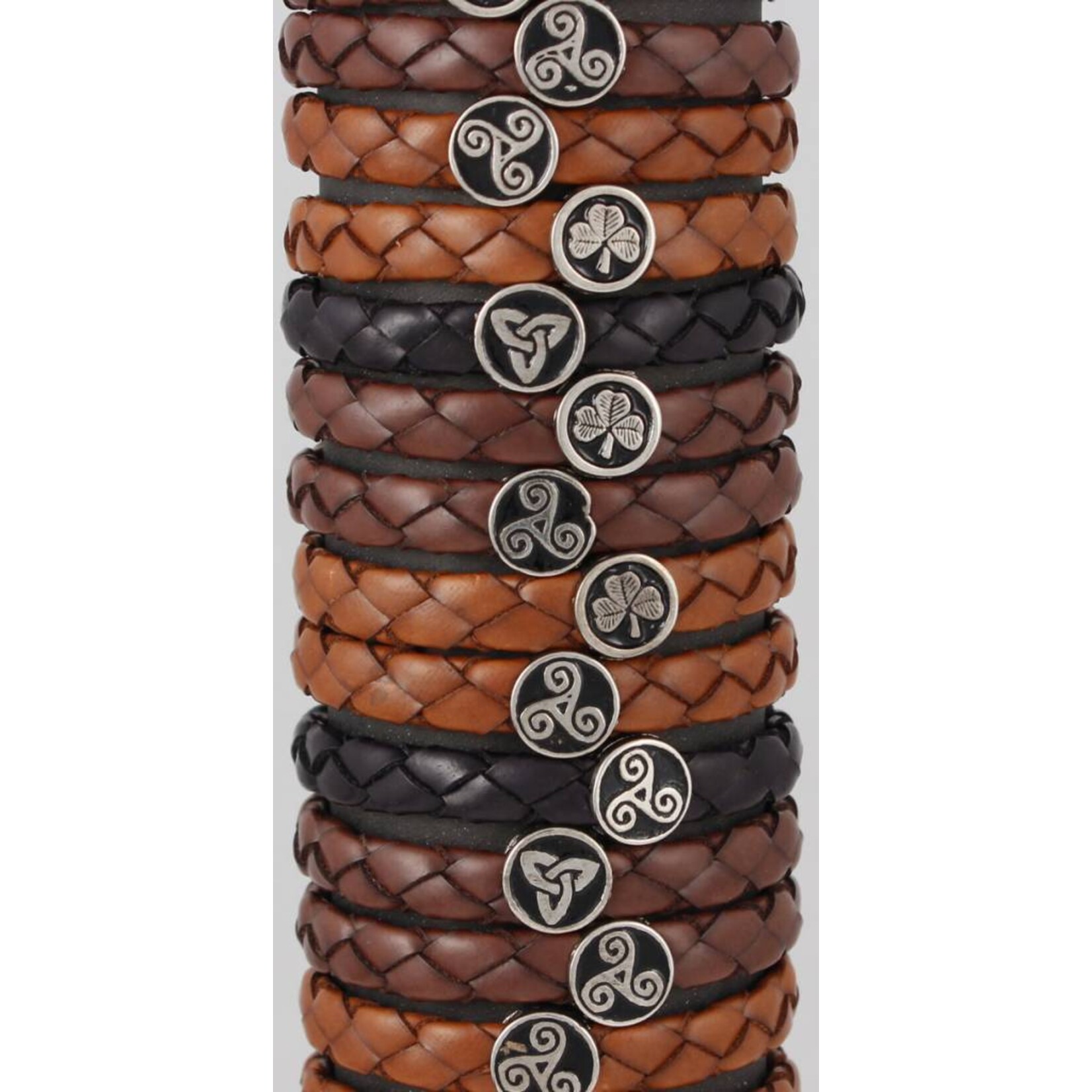 Bracelet: Leather Braid, Wide