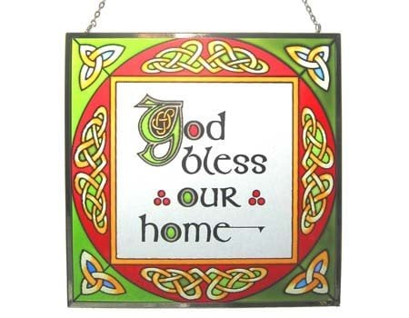 Clara Stained Glass: God Bless Our Home