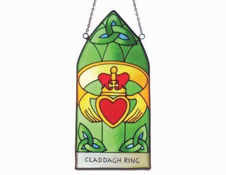 Clara Stained Glass: Claddagh Ring Gothic