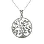 Necklace: Lg Marcasite Tree of Life